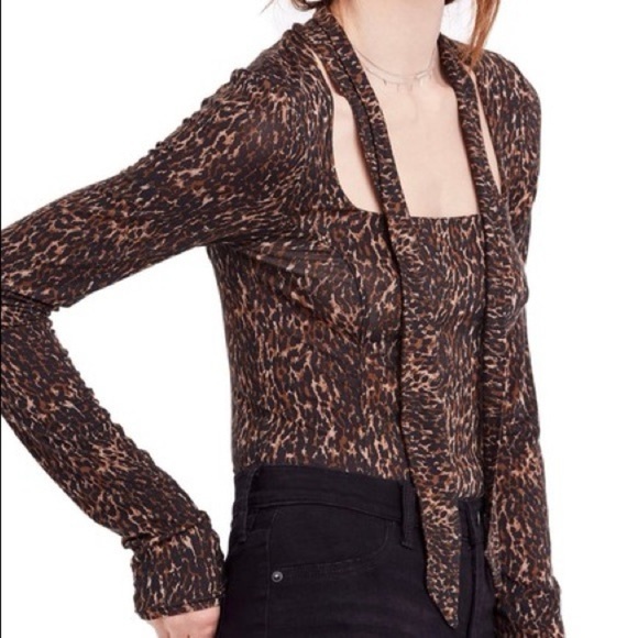 Free People Cheetah Top - Picture 3 of 5